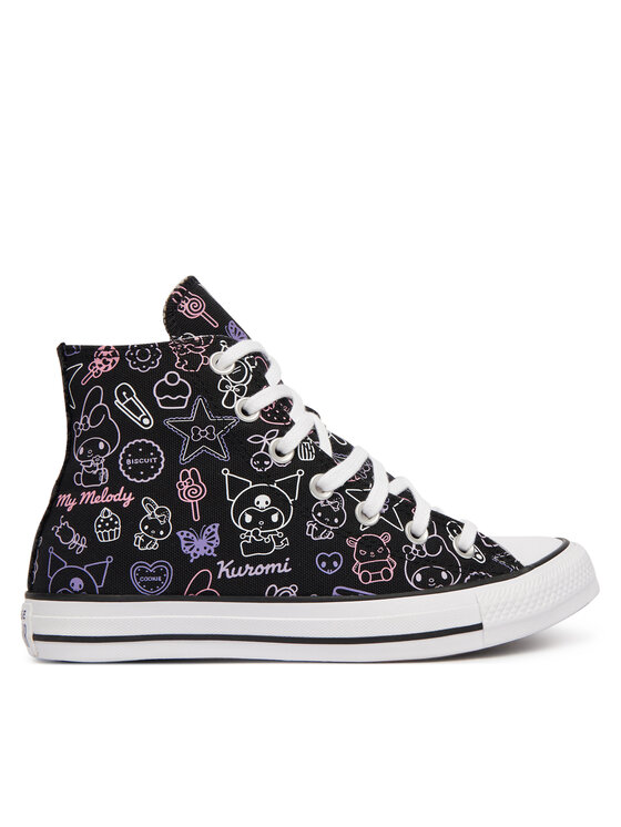 Converse Plátěnky Converse Chuck Taylor All Star Hi X My Melody Kuromi A24938C Černá