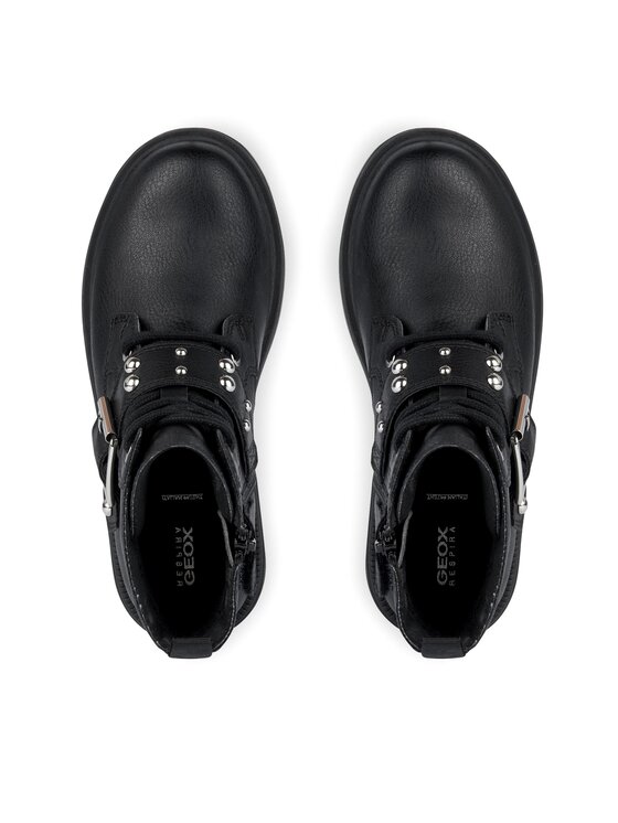 Geox Botki Geox Jr Eclair J369QD 000BU C9999 D Czarny
