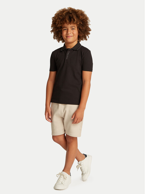 Calvin Klein Jeans Calvin Klein Jeans Polo Embro Logo IB0IB02370 Μαύρο Regular Fit