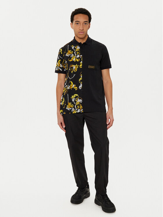 Versace Jeans Couture Versace Jeans Couture Поло 78GAG625 Чорний Regular Fit