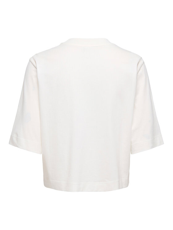 ONLY ONLY Camiseta Vega 15375753 Crema Regular Fit