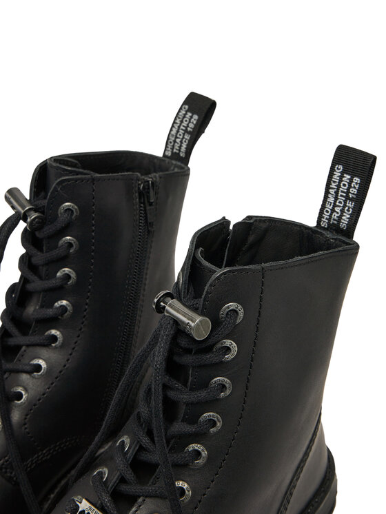 NEW ROCK Šņorzābaki NEW ROCK M-WALL083CCT-S11 Melns