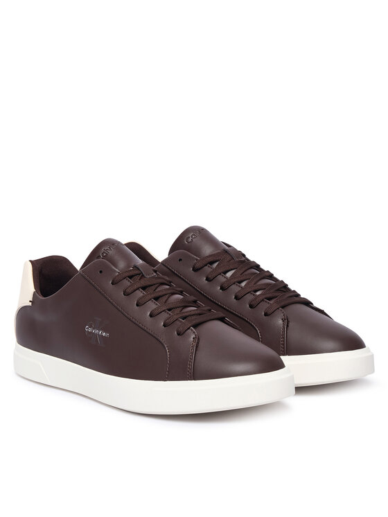 Calvin Klein Sneakersy Calvin Klein Low Prof Cupsole Lth HM0HM02123 Bordová