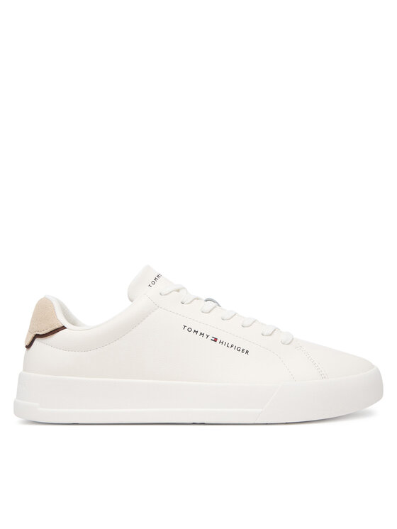Tommy Hilfiger Αθλητικά Tommy Hilfiger Th Court Lth Detail Ess FM0FM05367 Λευκό
