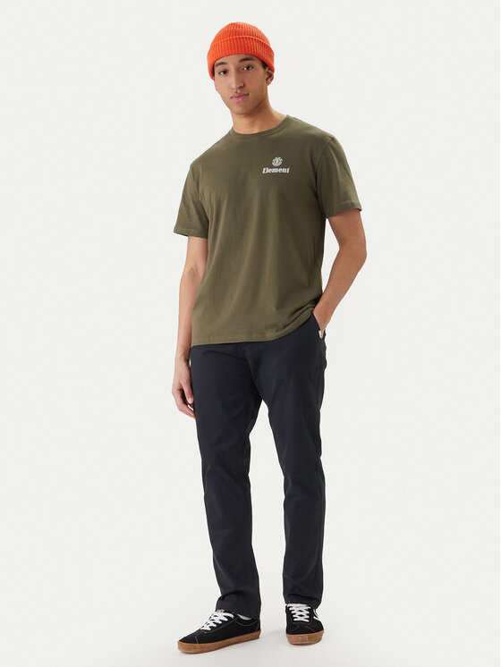Element Element Camiseta Epic ELYZT00578 Caqui Regular Fit