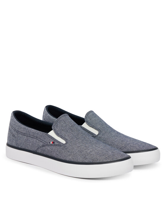 Tommy Hilfiger Zapatillas de tenis Tommy Hilfiger Harlem Core Ii Slip On Chambray FM0FM05819 Azul