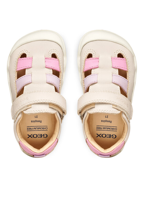 Geox Sandale Geox B Steppieup Girl B5563A 000CL C0175 Écru