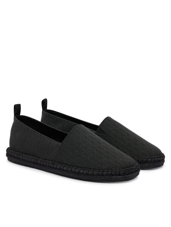 Calvin Klein Espadrile Calvin Klein Espadrille Aop Cv HM0HM02231 Negru