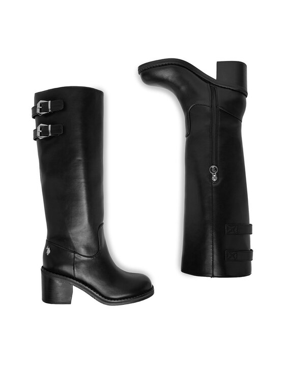 U.S. Polo Assn. Чоботи U.S. Polo Assn. EO-SABINA001W/EY1 Чорний