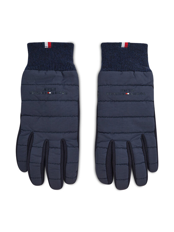 Tommy Hilfiger Vīriešu cimdi Tommy Hilfiger Th Established Mix Nylon Gloves AM0AM07884 Tumši zils