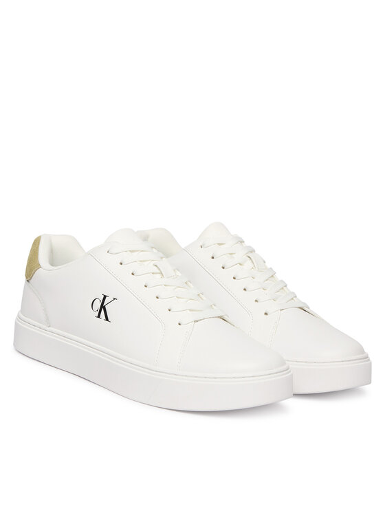 Calvin Klein Sneakersy Calvin Klein Classic Cupsole Laceup Lth YM0YM01435 Biały