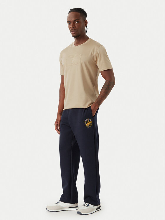 Beverly Hills Polo Club Beverly Hills Polo Club Camiseta P-FW26M-TS1536 Beis Regular Fit