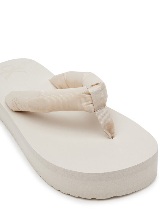 Calvin Klein Jeans Chancletas Calvin Klein Jeans Beach Sandal Flatform Ttxr Satin YW0YW01723 Beis