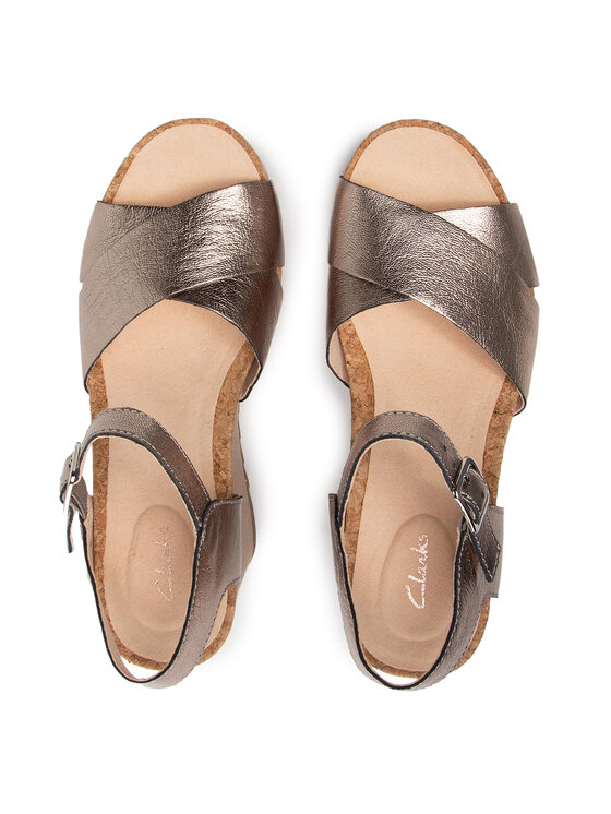 Clarks Basutės Clarks Flex Sun 261504324 Auksinė