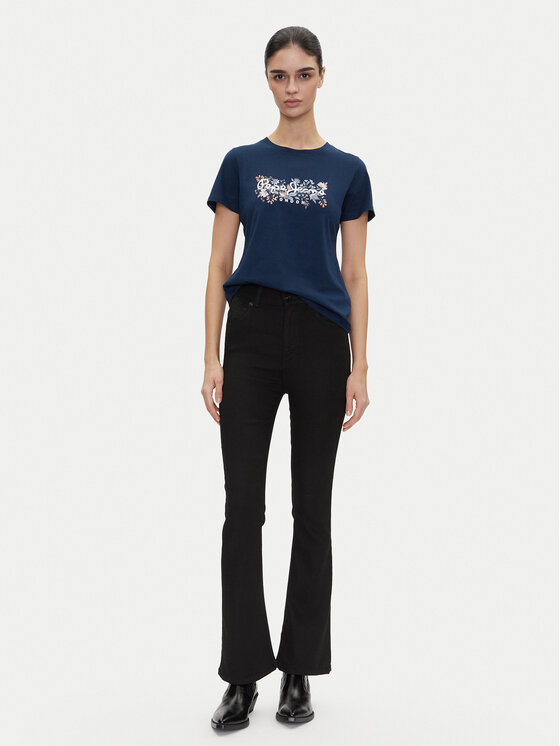 Pepe Jeans Pepe Jeans Футболка Rosalind PL506034 Cиній Regular Fit