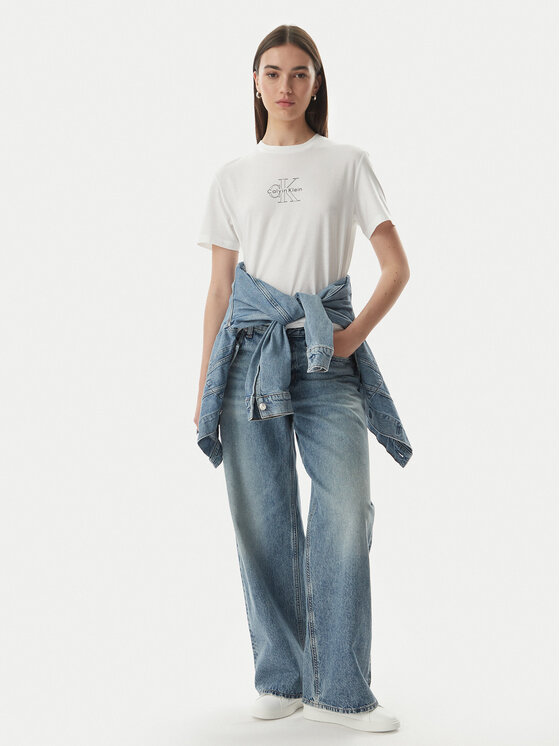 Calvin Klein Jeans Calvin Klein Jeans Camiseta LV047G831G Blanco Regular Fit