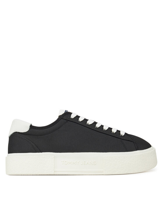 Tommy Jeans Sneakersy Tommy Jeans Tjw Flatform Canvas Sneaker EN0EN02792 Czarny