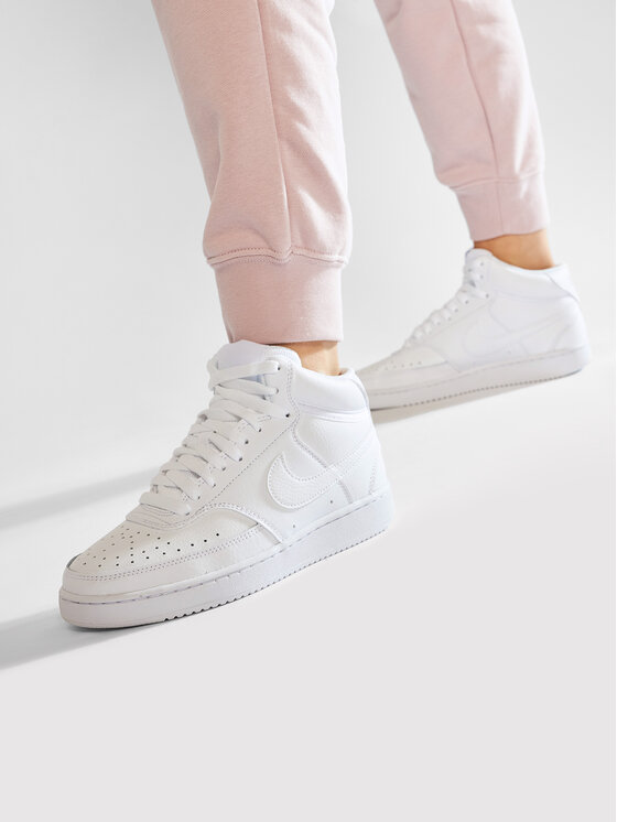 Nike Sneakersy Nike Court Vision Mid CD5436 100 Biela