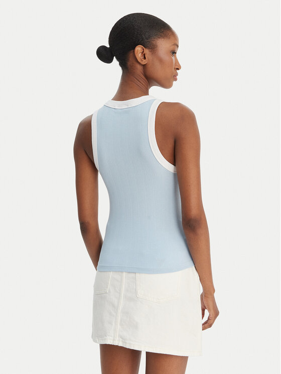 Guess Jeans Guess Jeans Top W6GPZ8 KF641 Celeste Slim Fit