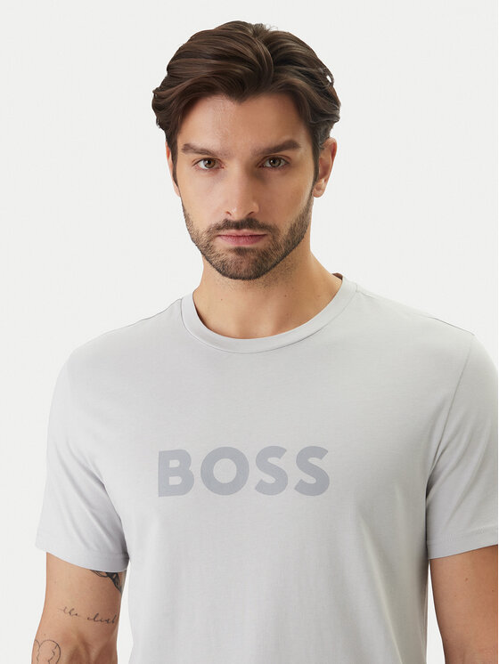 BOSS BOSS Camiseta 50491706 Gris Regular Fit