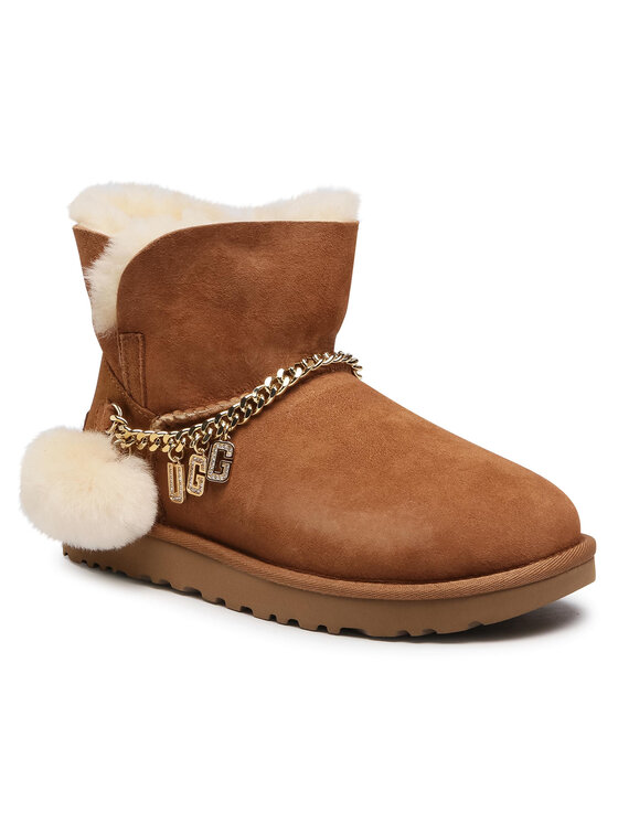 Ugg Sniega zābaki Ugg W Classic Ugg Charm Mini 1112493 Brūns