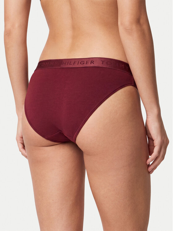 Tommy Hilfiger Tommy Hilfiger Braguitas clásicas UW0UW06683 Rojo oscuro