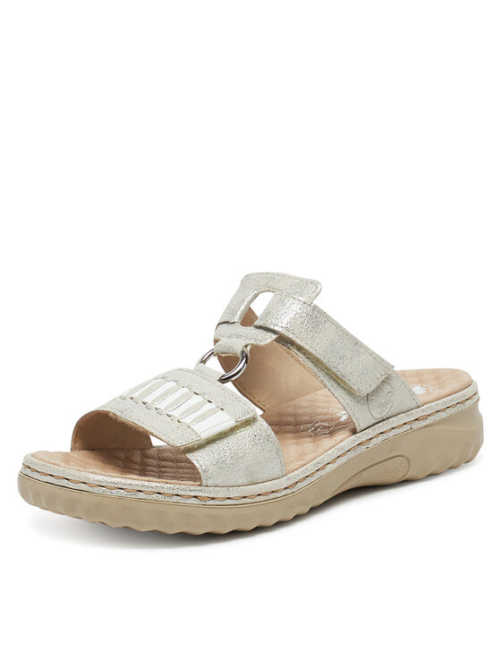 Rieker Nazouváky Rieker 60481-40 Stříbrná