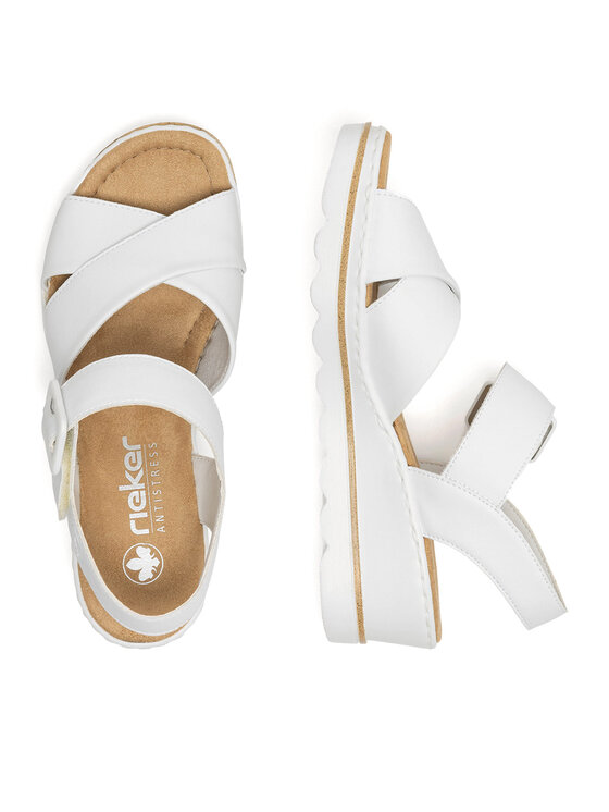Rieker Sandali Rieker 67463-80 Bela