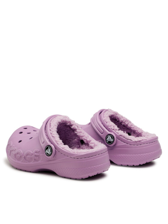 Crocs Шльопанці Crocs Baya Lined Clog K 207500-5Q5 Фіолетовий