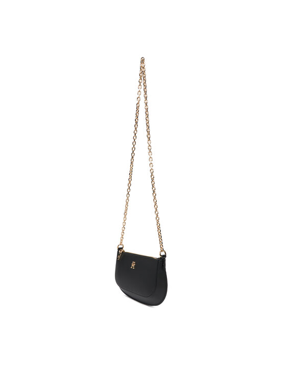 Tommy Hilfiger Ročna torba Tommy Hilfiger Th Glam Mini Chain Crossover AW0AW18142 Črna