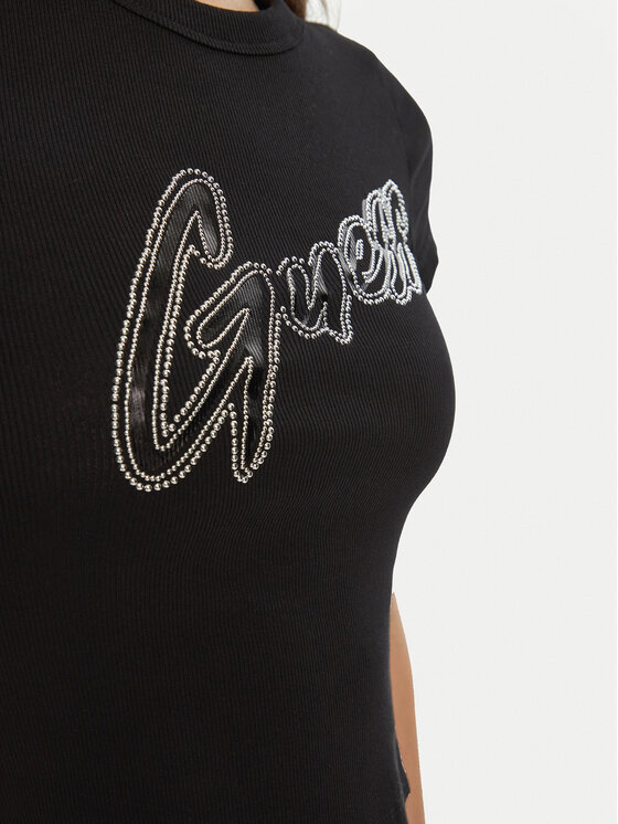 Guess Guess Футболка W5RI68 KA0H1 Чорний Regular Fit