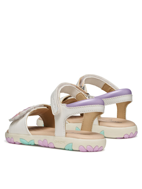 Geox Szandál Geox J Sandal Haiti Girl J658ZB 05402 C0814 S Fehér