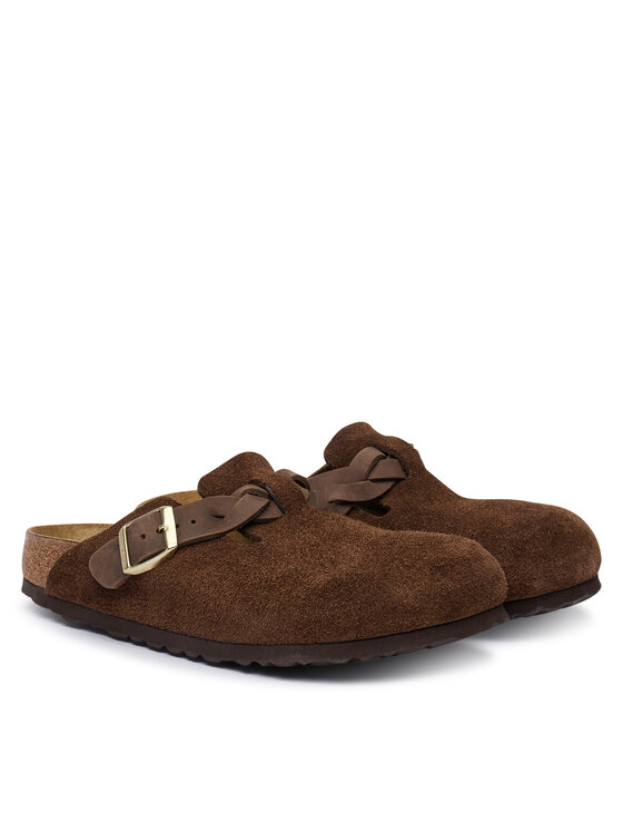 Birkenstock Iešļūcenes Birkenstock Boston Braided 1031716 Brūns