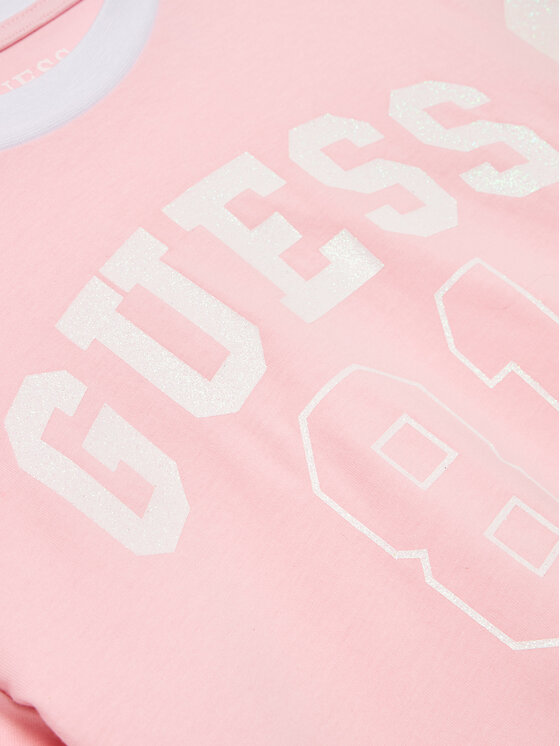 Guess Guess T-Shirt J3YI07 K8HM4 Ροζ Regular Fit