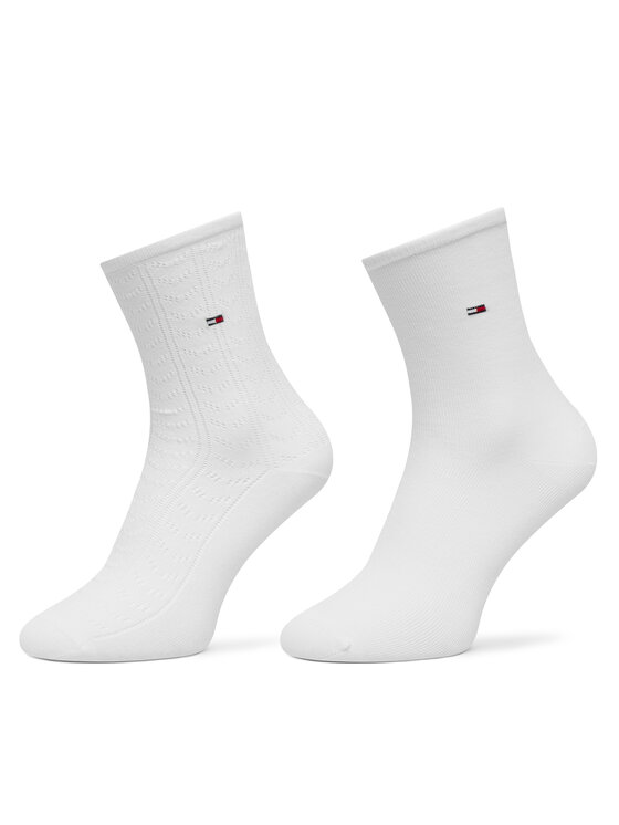 Tommy Hilfiger Skarpety długie Tommy Hilfiger 701238849 Biały