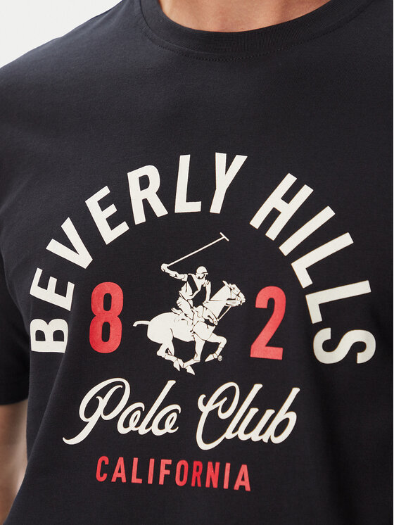 Beverly Hills Polo Club Beverly Hills Polo Club Camiseta P-SS26M-TS1290NVY Azul marino Regular Fit
