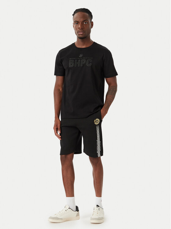 Beverly Hills Polo Club Beverly Hills Polo Club Camiseta M1621 Negro Regular Fit