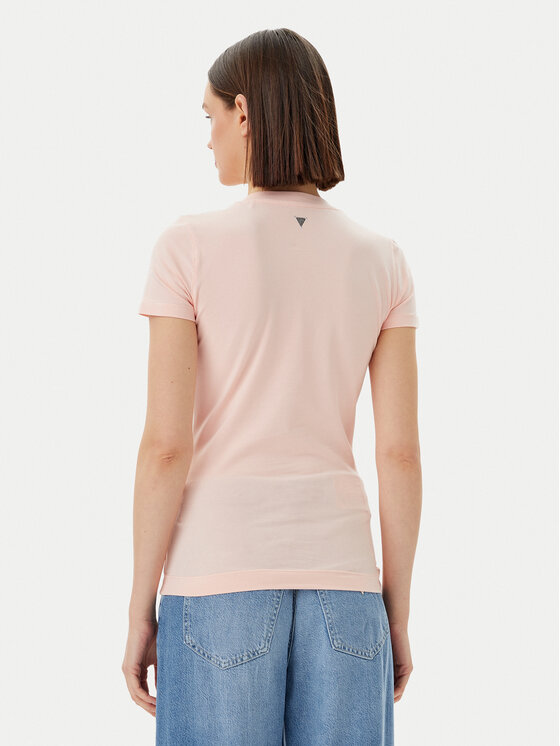 Guess Guess Футболка W5GI10 J1314 Рожевий Slim Fit