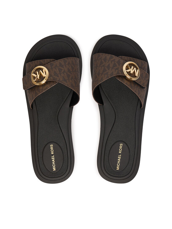 MICHAEL Michael Kors Klapki MICHAEL Michael Kors MK Pool 40R6MKFA1B Brązowy