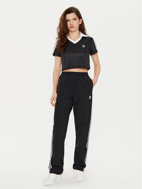 adidas adidas T-Shirt adicolor Football Jacquard JD2606 Schwarz Slim Fit