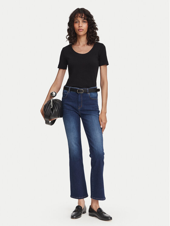 Weekend Max Mara Weekend Max Mara Camiseta Multij 2625946031 Negro Regular Fit