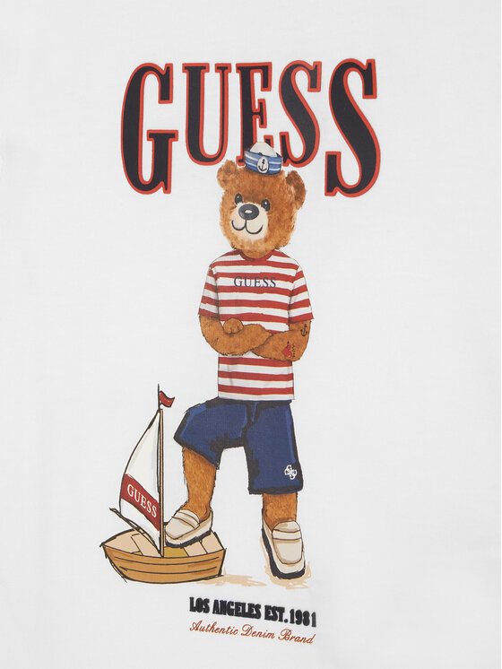 Guess Guess Футболка N6GI04 K8HM4 Білий Regular Fit