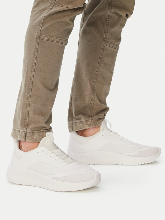 Calvin Klein Sneakersy Calvin Klein Light Eva Run Lace Sock Mm HM0HM02164 Bílá