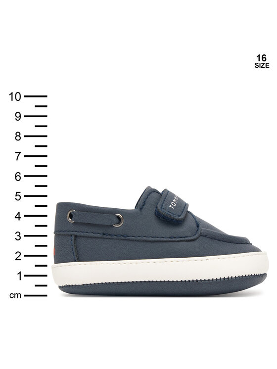 Tommy Hilfiger Pusbačiai Tommy Hilfiger Low Cut Velcro T0B9-34331-0700 Tamsiai mėlyna