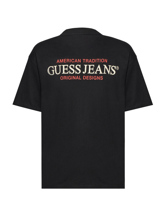 Guess Jeans Guess Jeans T-shirt M4BI75 K8FQ4 Crna Oversize