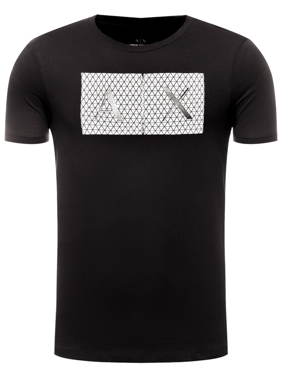 Armani Exchange Armani Exchange Футболка 8NZTCK Z8H4Z 1200 Чорний Slim Fit