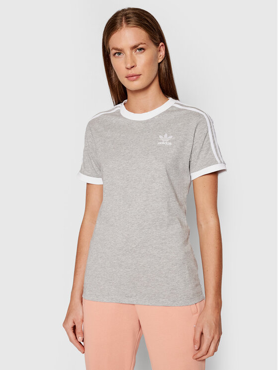 adidas adidas Футболка adicolor Classics 3-Stripes H33576 Сірий Standard Fit