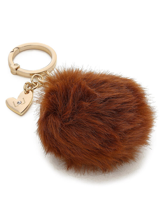 Liu Jo Obesek Liu Jo Key Ring Pon Pon NF1265 E0086 Rjava