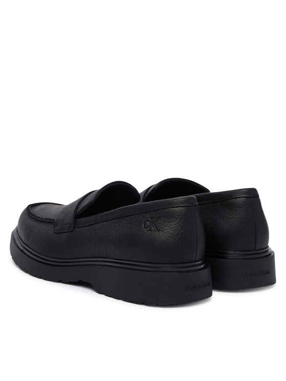 Calvin Klein Loafersy Calvin Klein Combat Ess Loafer Tu Lth HM0HM02347 Czarny