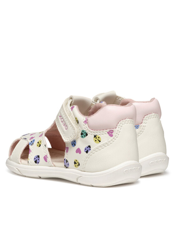 Geox Basutės Geox B Sandal Zapito B556FB 000BC C0653 Balta